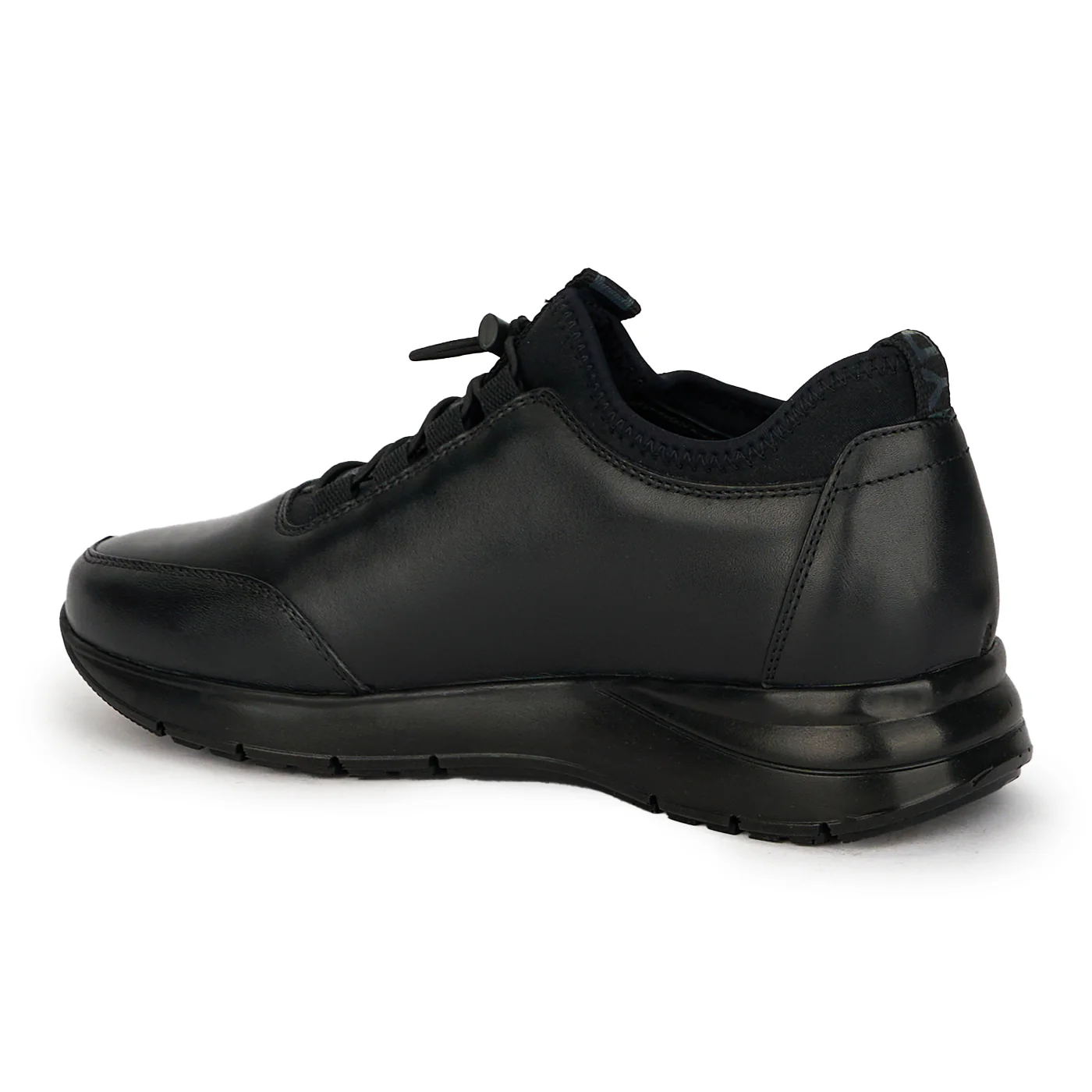 Pantofi barbatesti din piele naturala neagra 7833 - Image 2