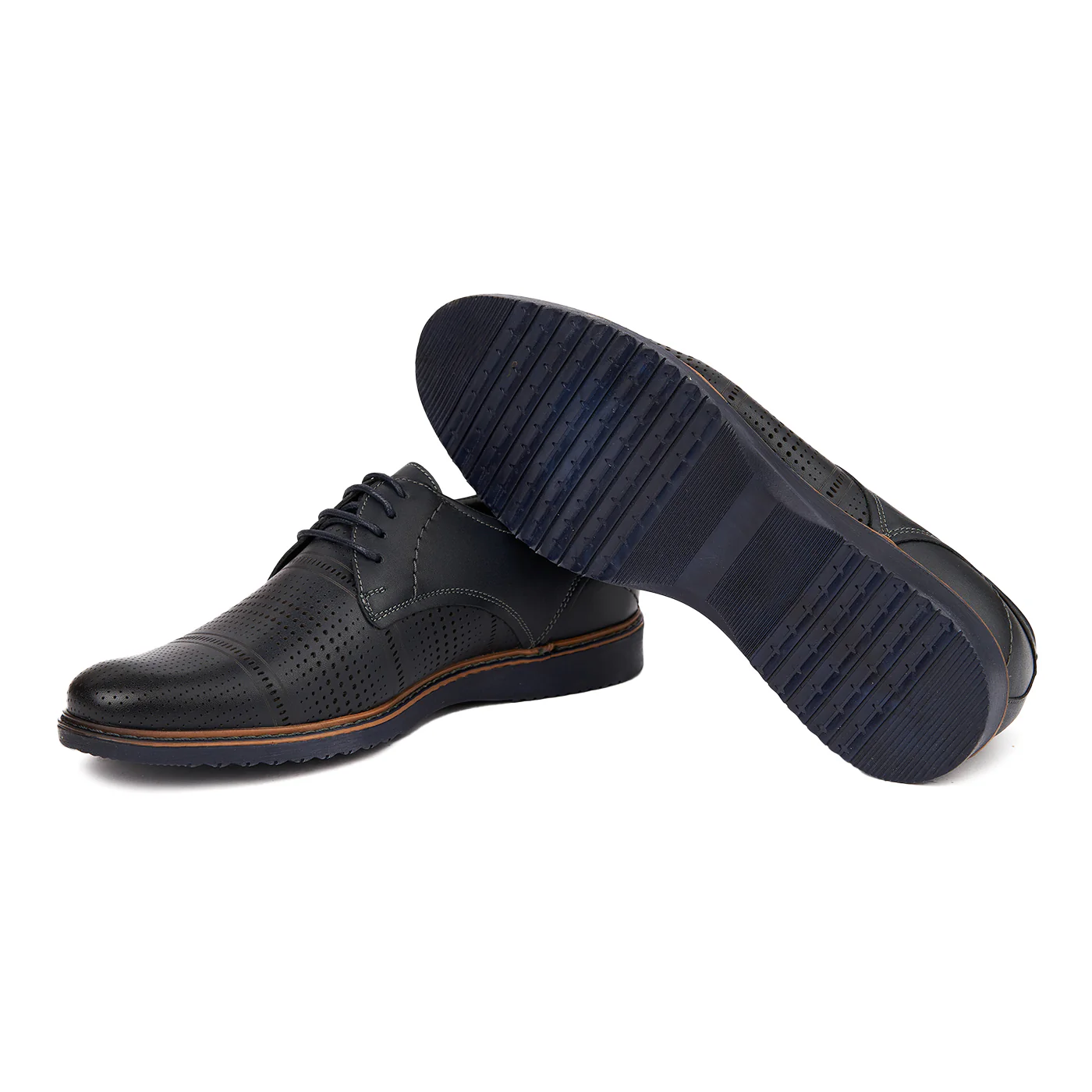 Pantofi Barbati Bleumarin Piele Naturala Casual 0223 - Image 3