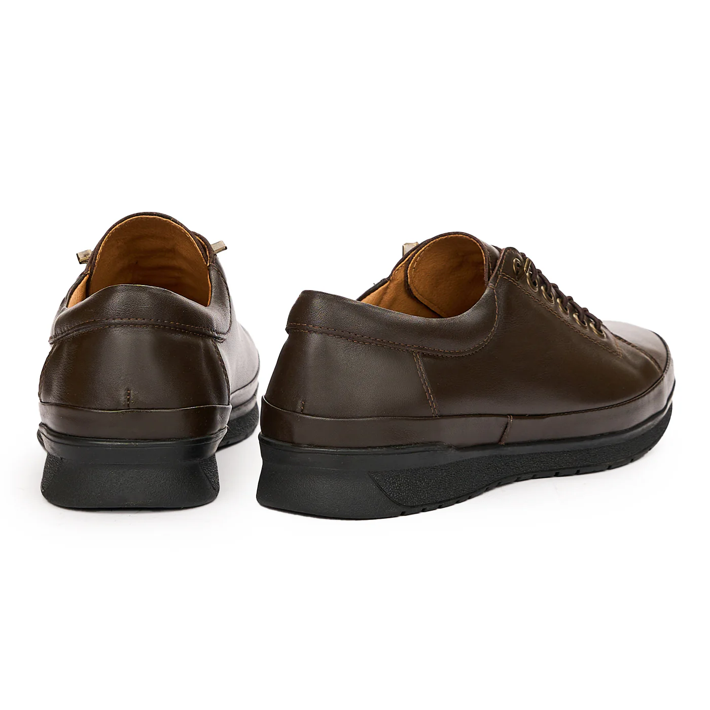Pantofi barbati casual din piele naturala maro 7100 - Image 2