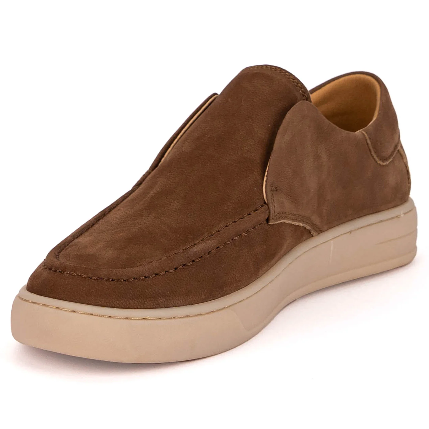 Pantofi barbati casual din piele naturala maro 7938 - Image 3