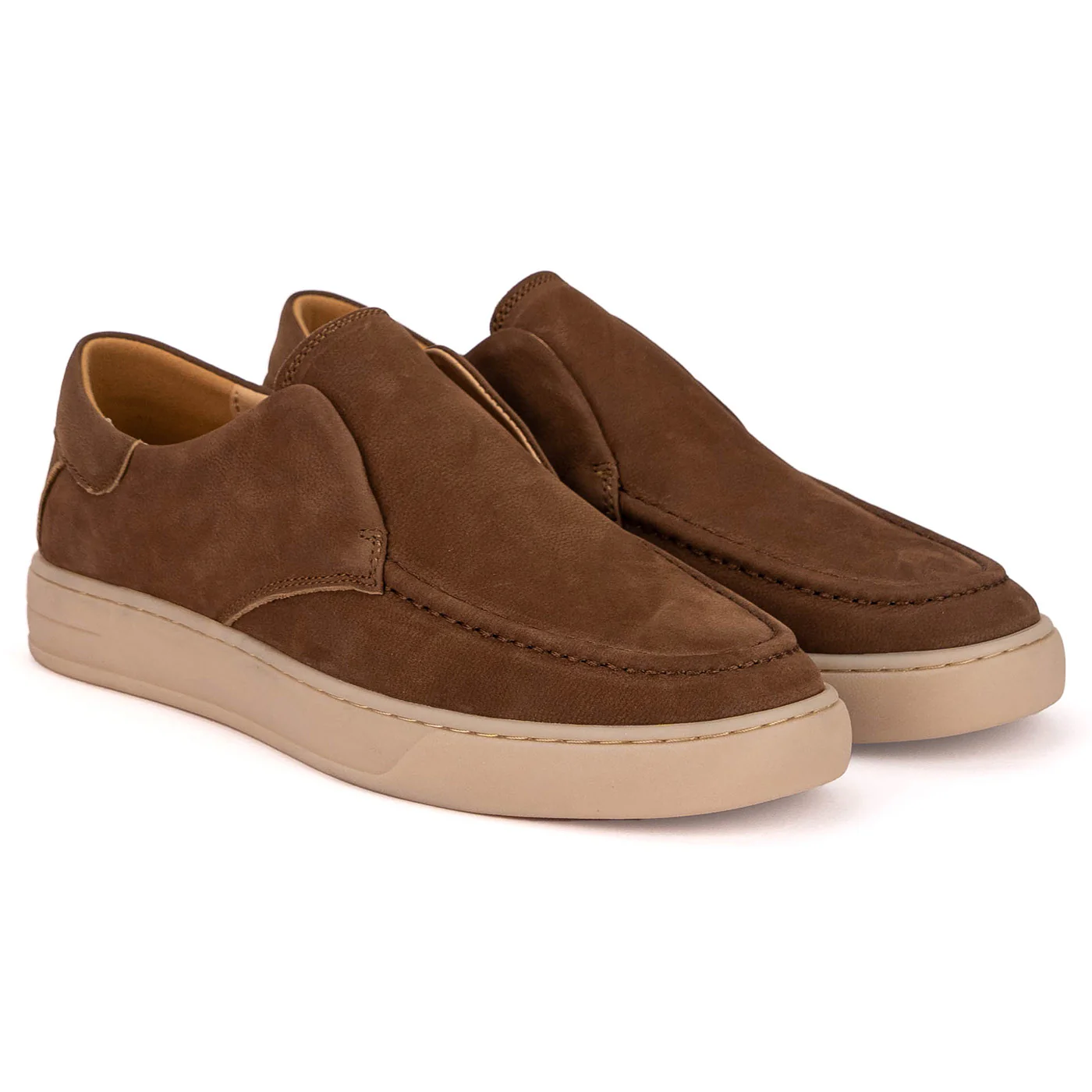 Pantofi barbati casual din piele naturala maro 7938 - Image 4