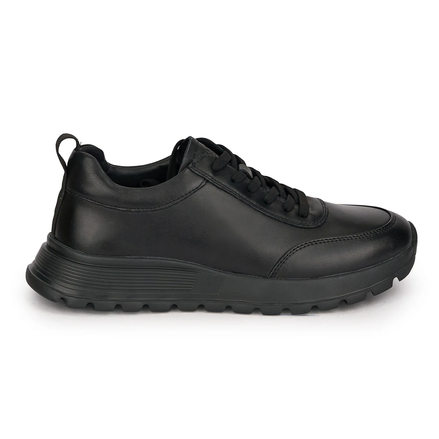 Pantofi barbati casual din piele naturala neagra 7908