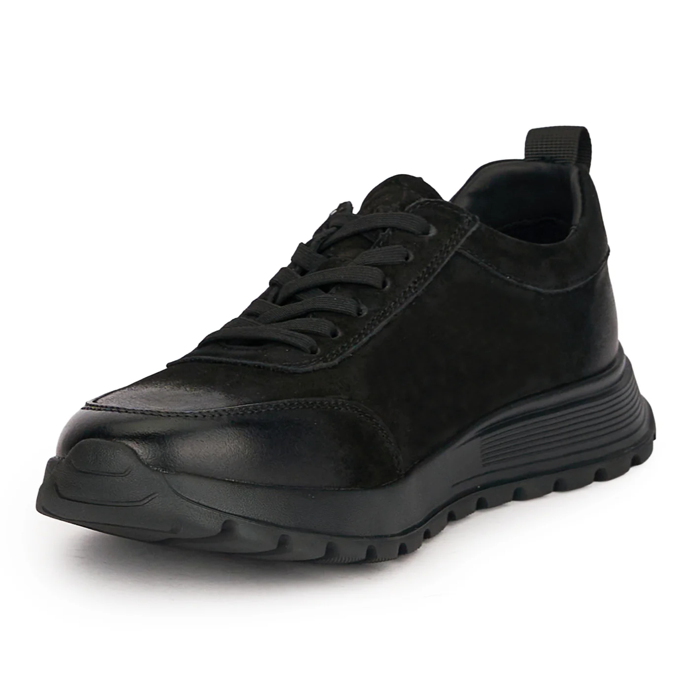 Pantofi barbati casual din piele naturala neagra 7910 - Image 3