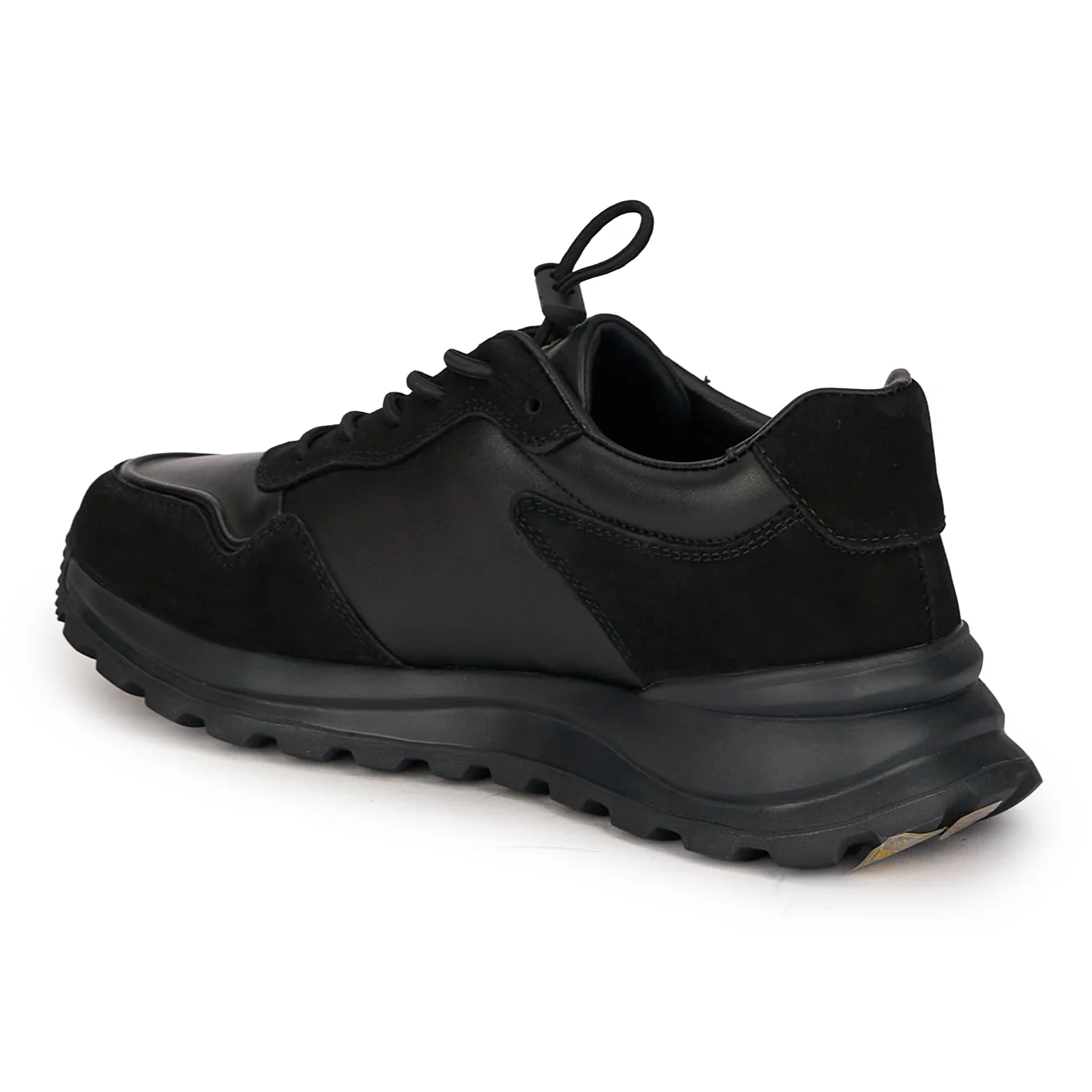 Pantofi barbati casual din piele naturala neagra 7913 - Image 2