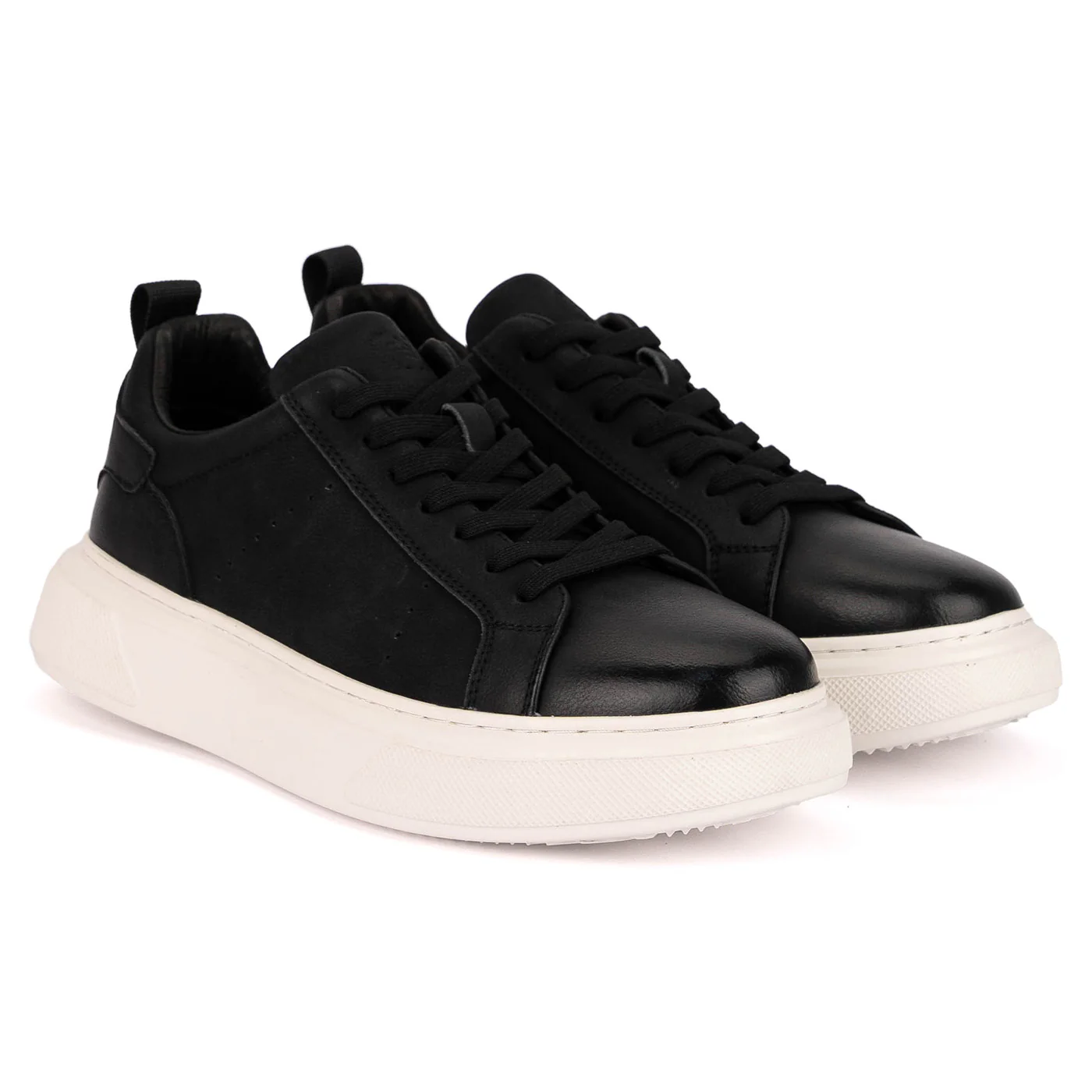 Pantofi barbati casual din piele naturala neagra 7922 - Image 4