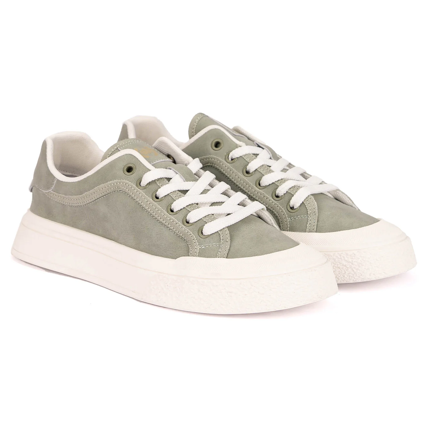 Pantofi barbati casual din piele naturala verde 7918 - Image 4