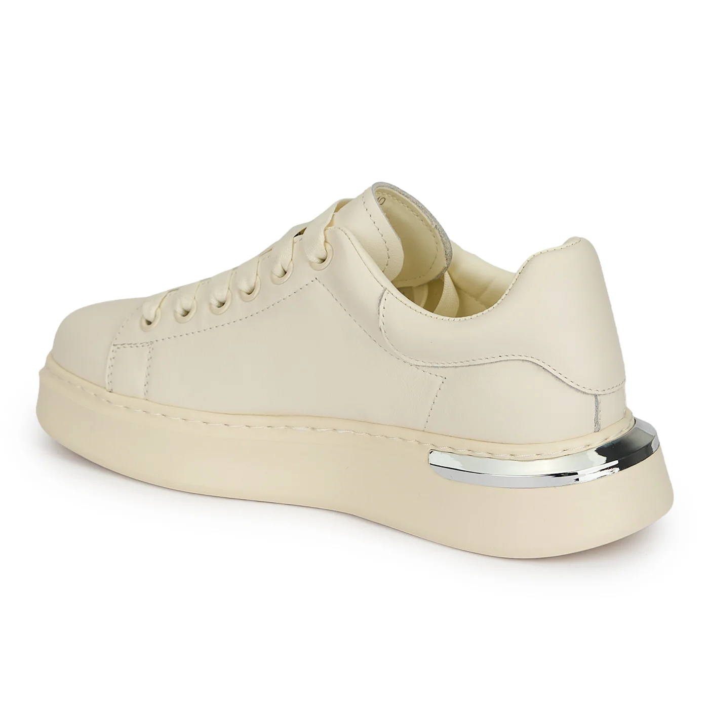 Pantofi barbati din piele naturala alba 20039 - Image 2