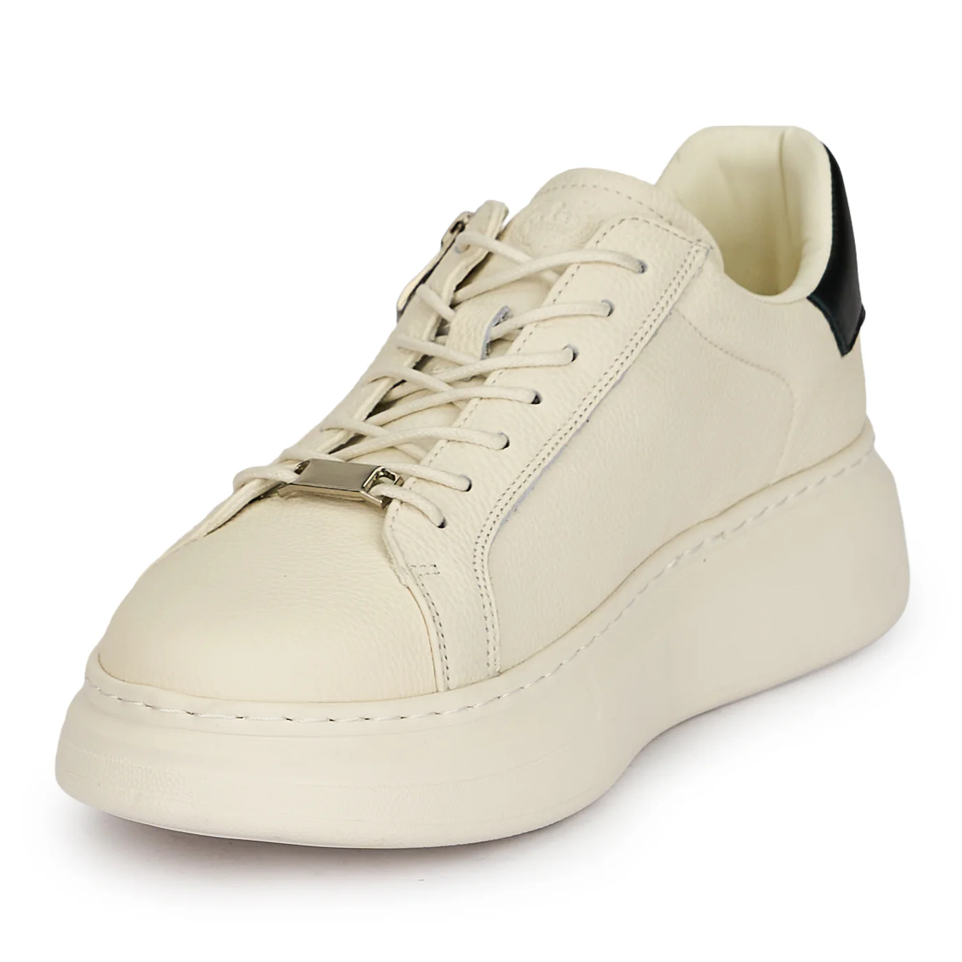 Pantofi barbati din piele naturala alba 20042 - Image 3