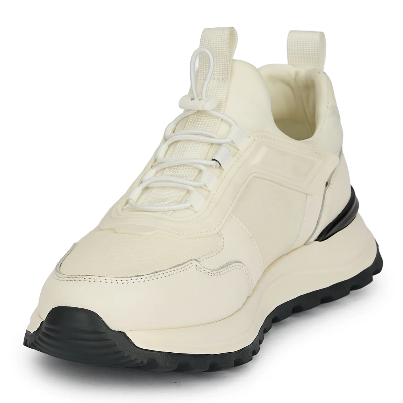 Pantofi barbati din piele naturala alba 20043 - Image 3