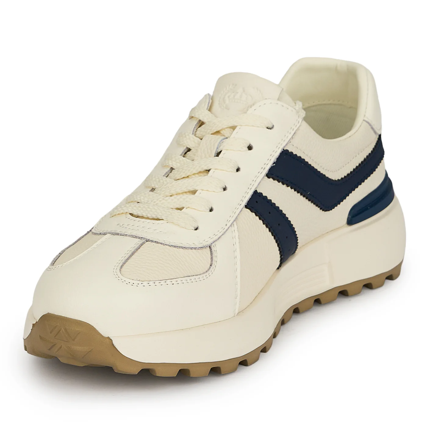 Pantofi barbati din piele naturala alba 20056 - Image 3