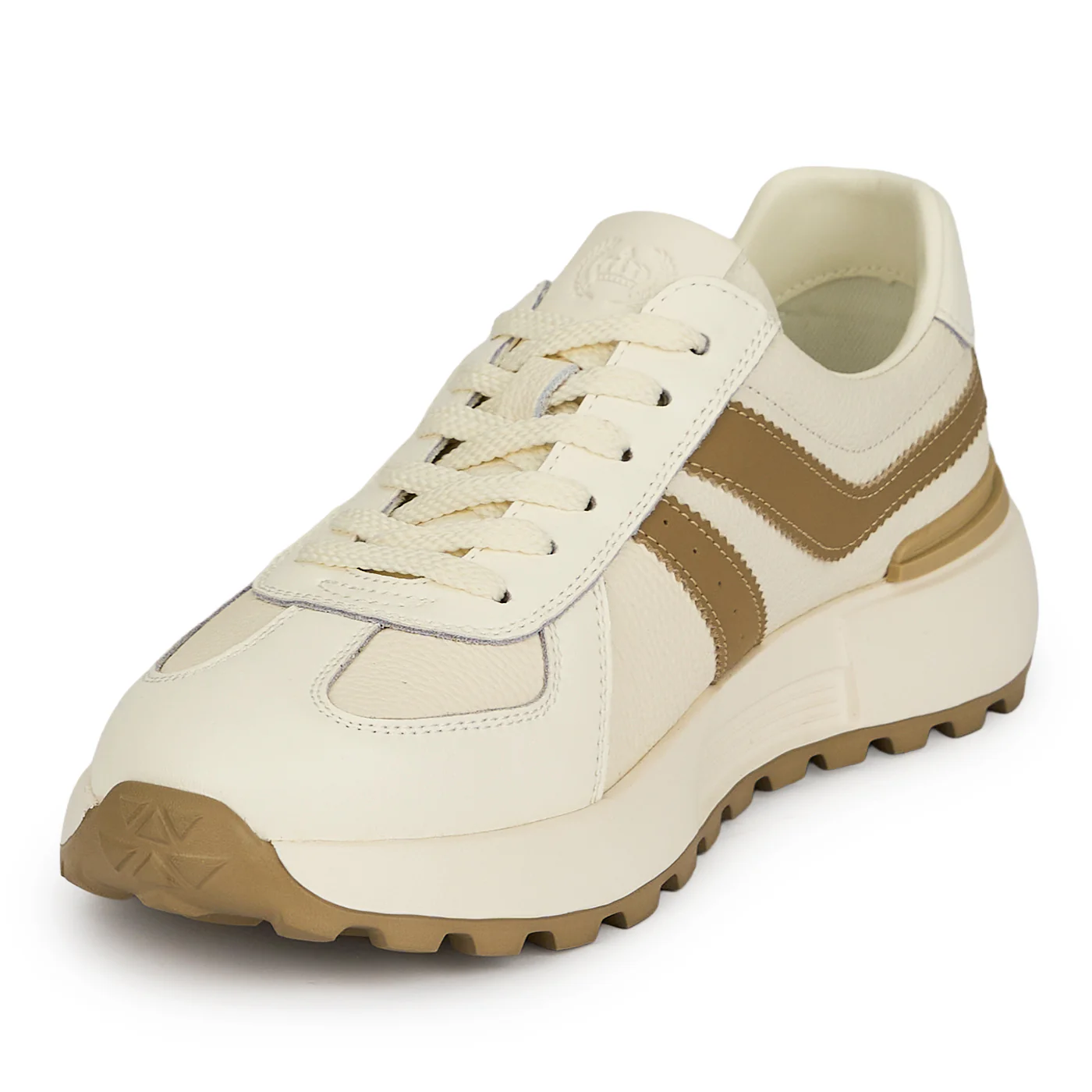 Pantofi barbati din piele naturala alba 20057 - Image 3