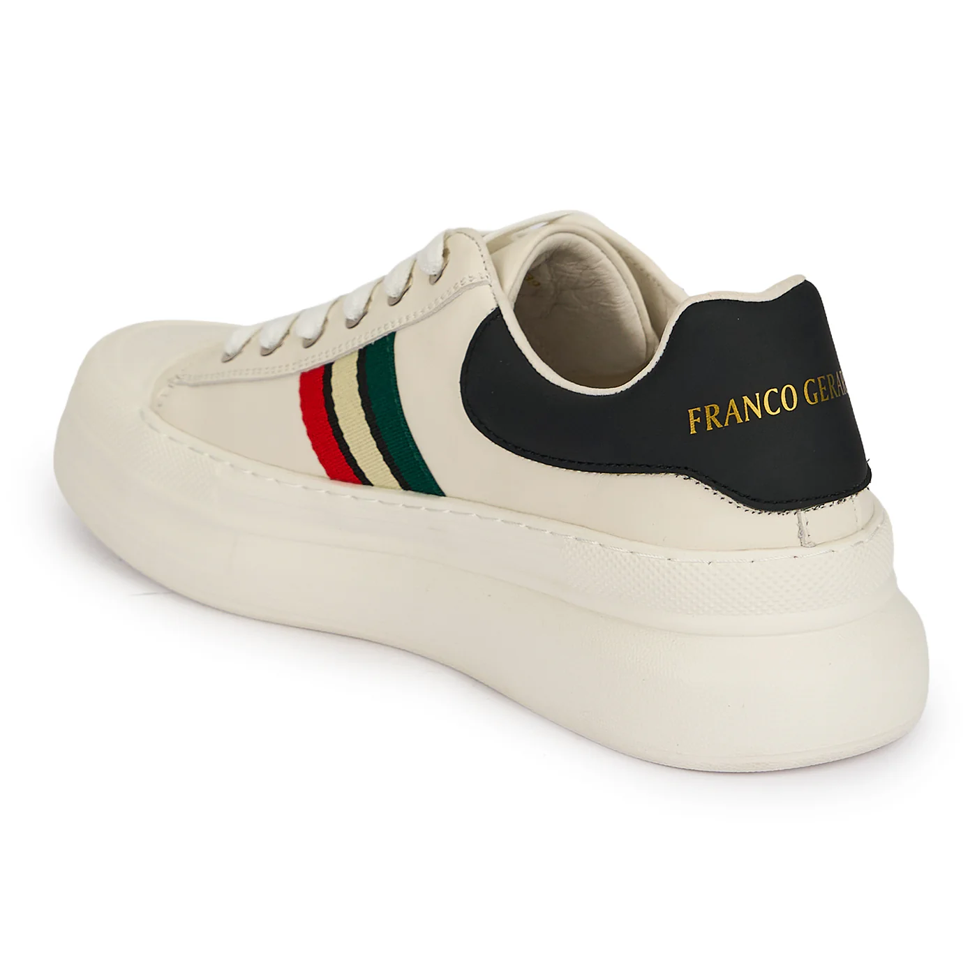 Pantofi barbati din piele naturala alba 20133 - Image 2