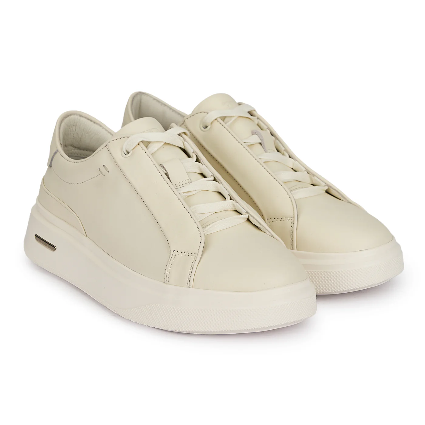 Pantofi barbati din piele naturala alba 20154 - Image 4