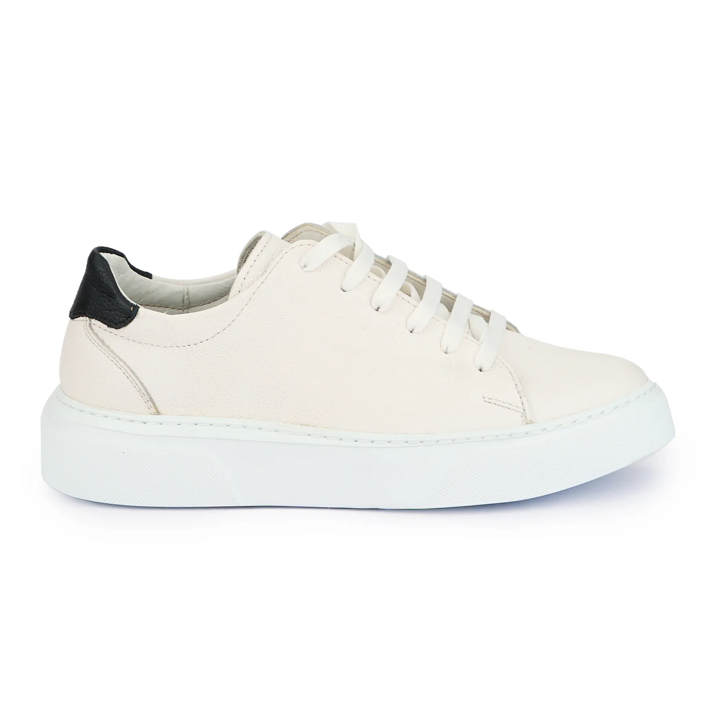 Pantofi barbati din piele naturala alba 7627