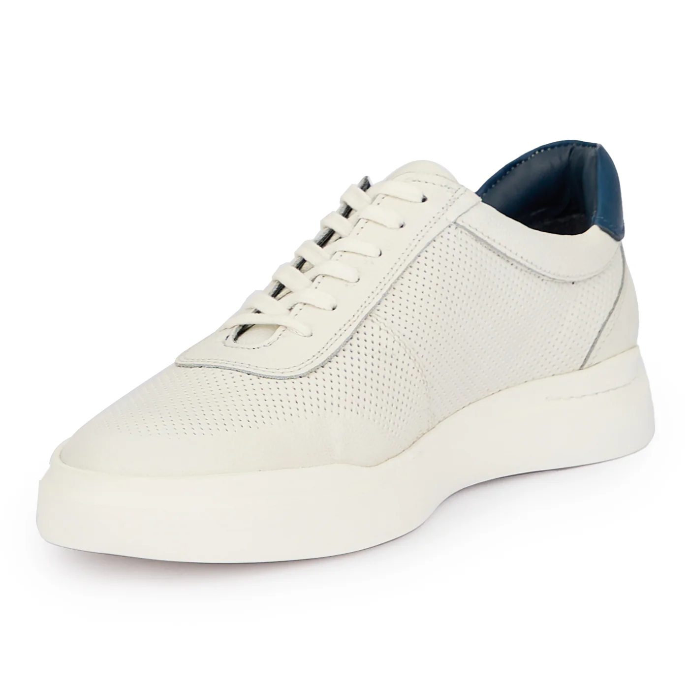 Pantofi barbati din piele naturala alba 7631 - Image 3