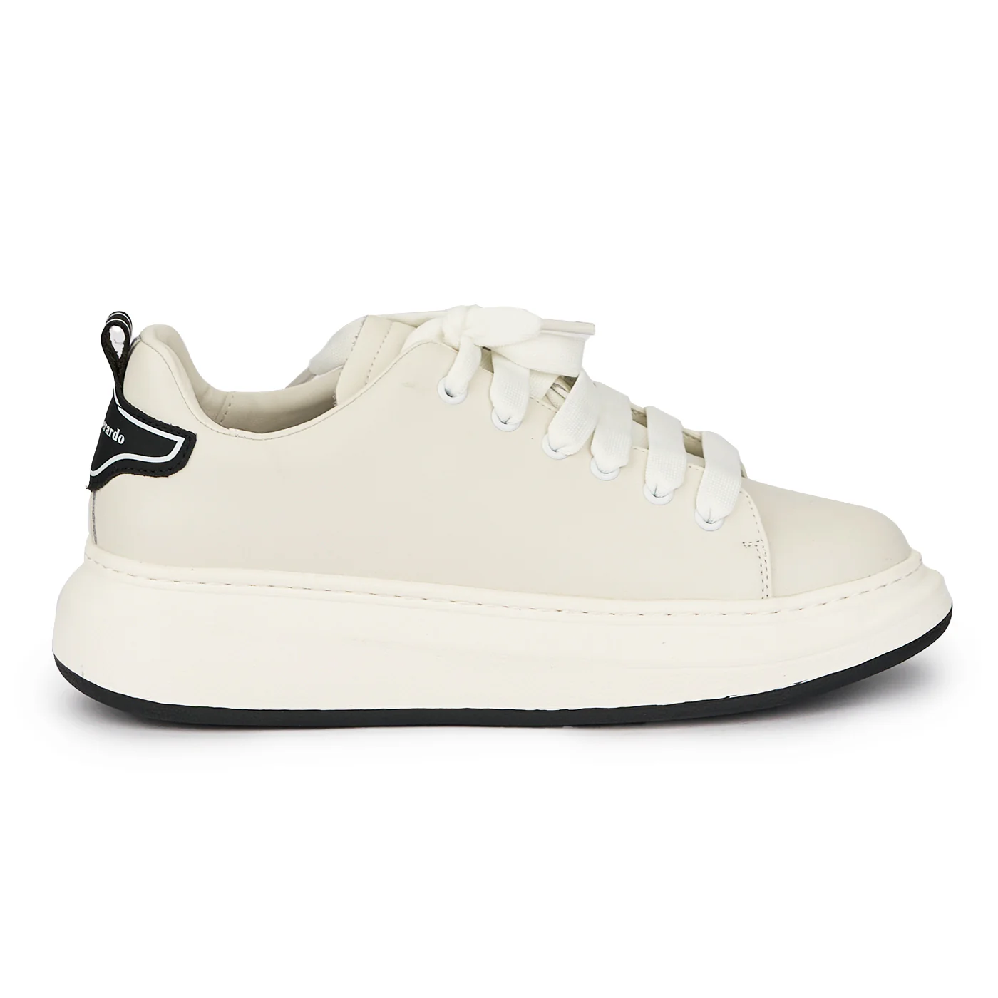 Pantofi barbati din piele naturala alba 7703