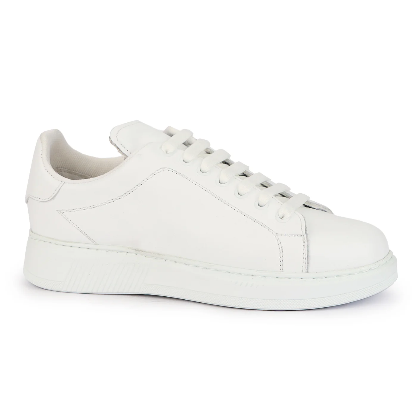 Pantofi barbati din piele naturala alba 7748