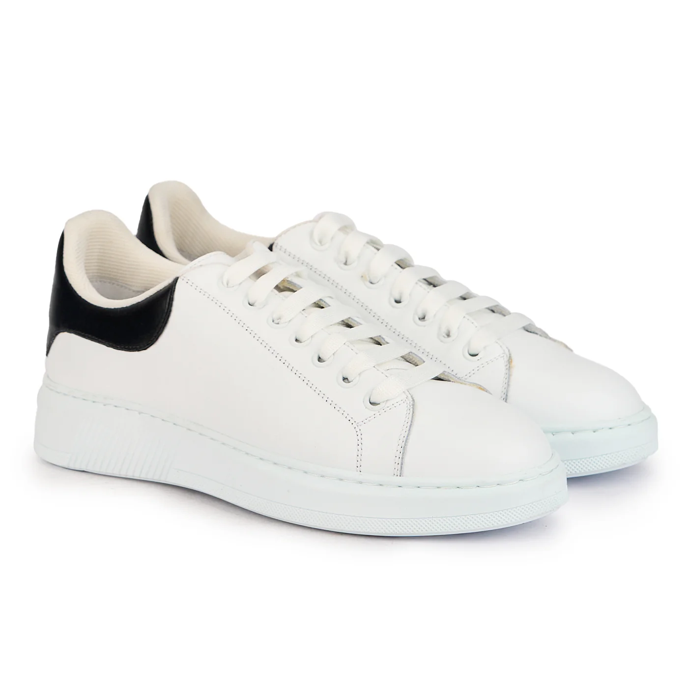 Pantofi barbati din piele naturala alba 7765 - Image 4