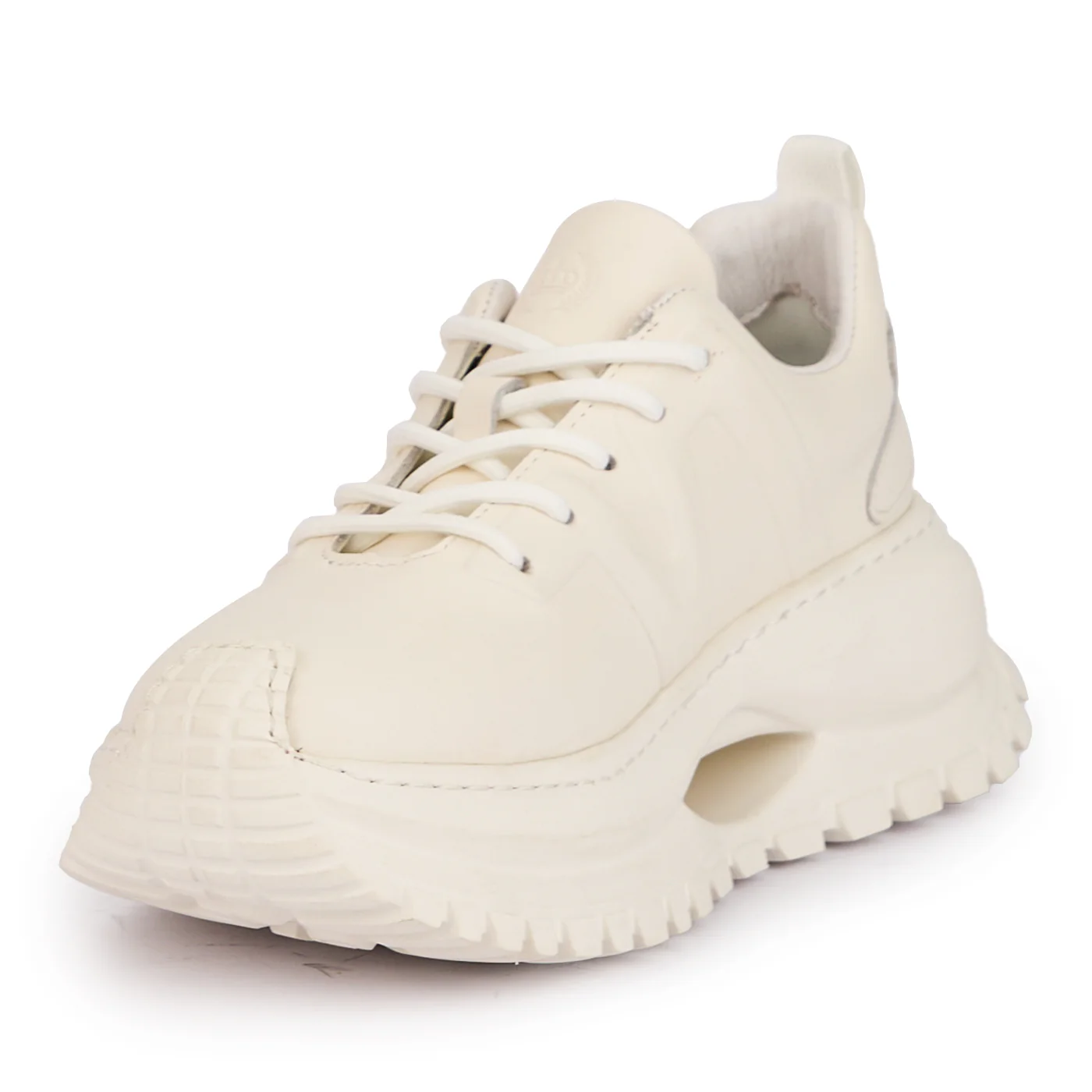 Pantofi barbati din piele naturala alba 7771 - Image 3