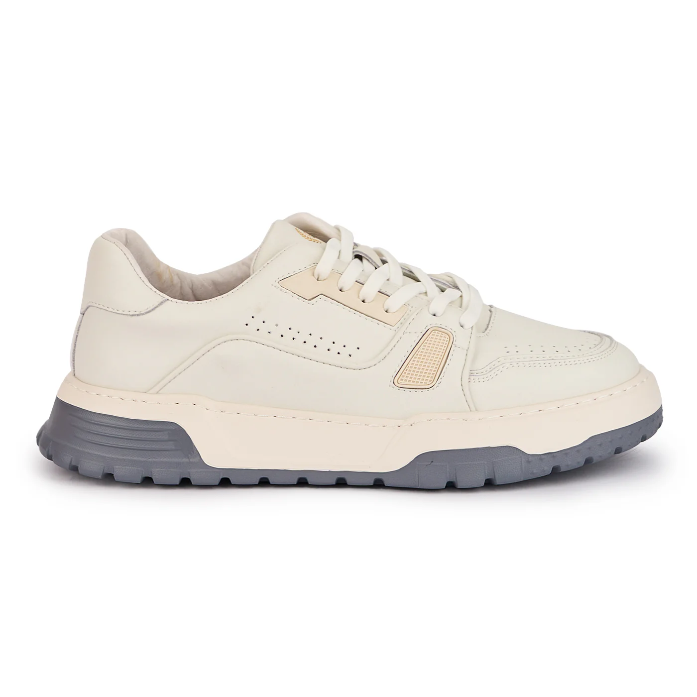 Pantofi barbati din piele naturala alba 7772