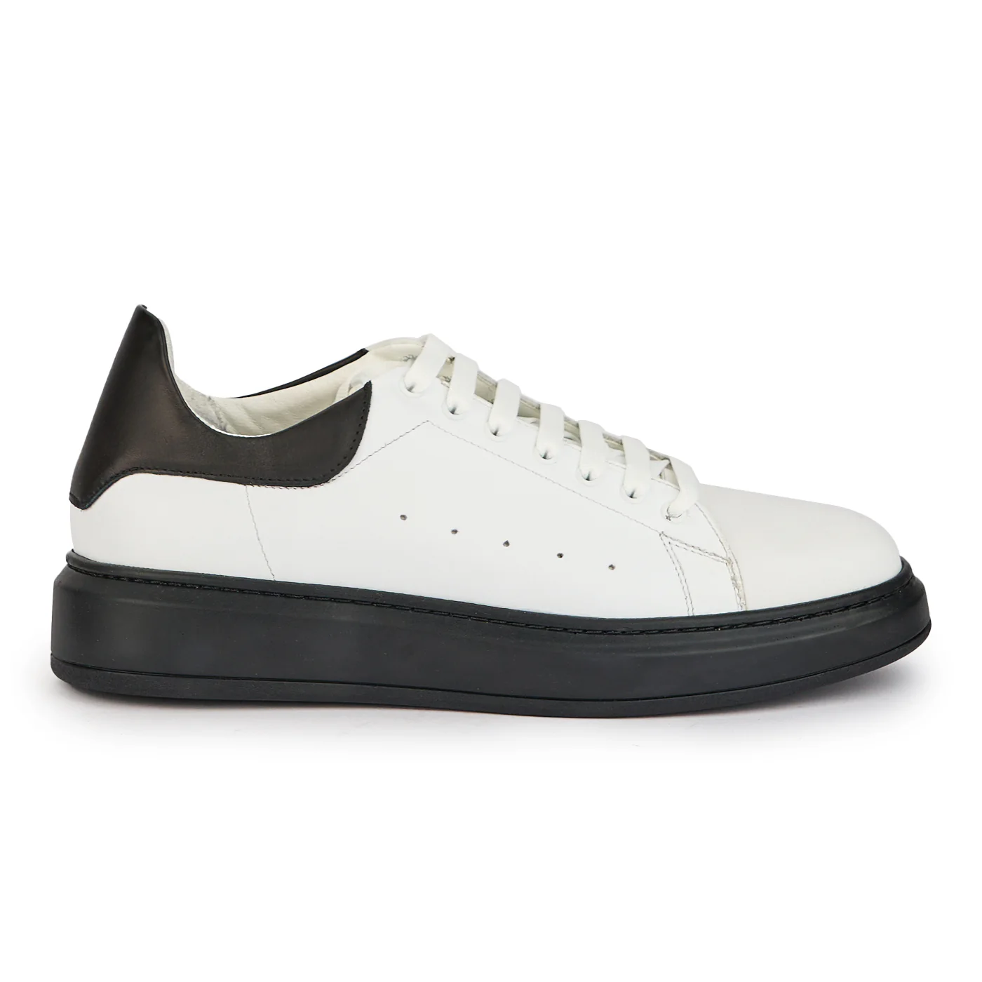 Pantofi barbati din piele naturala alba 7817
