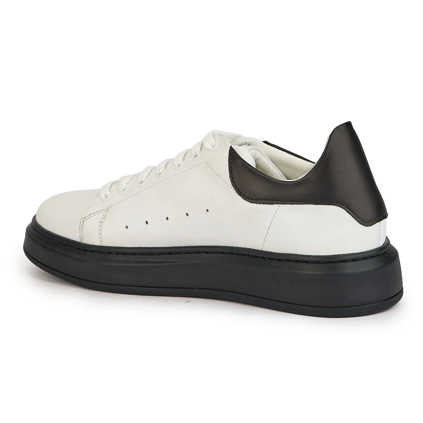 Pantofi barbati din piele naturala alba 7817 - Image 2