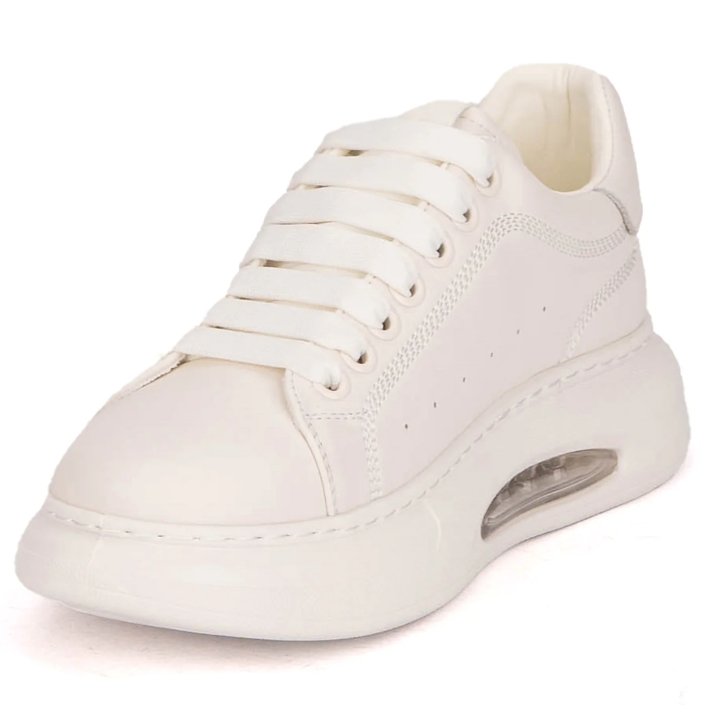 Pantofi barbati din piele naturala alba 7926 - Image 3