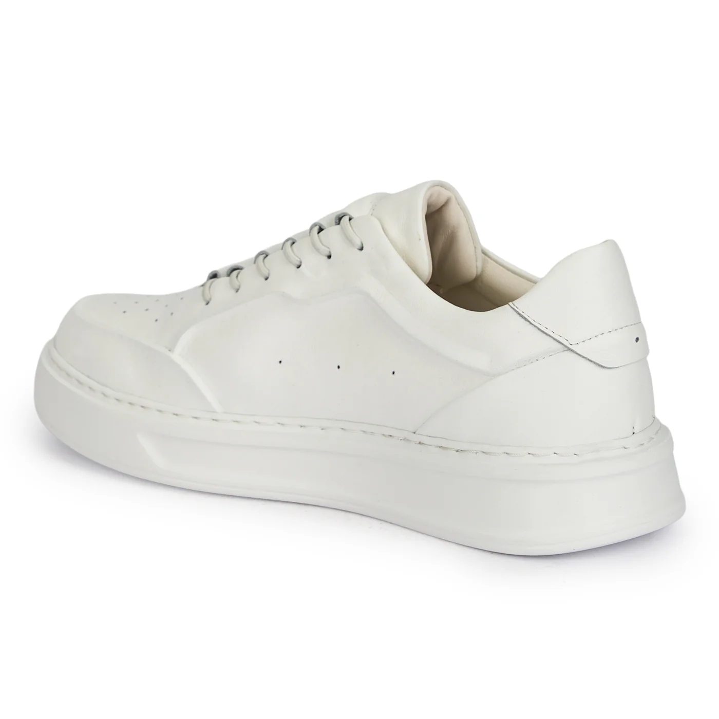 Pantofi barbati din piele naturala alba 7953 - Image 2