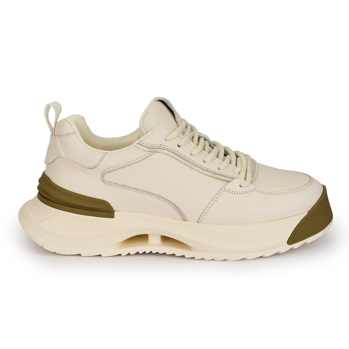 Pantofi barbati din piele naturala alba 7960