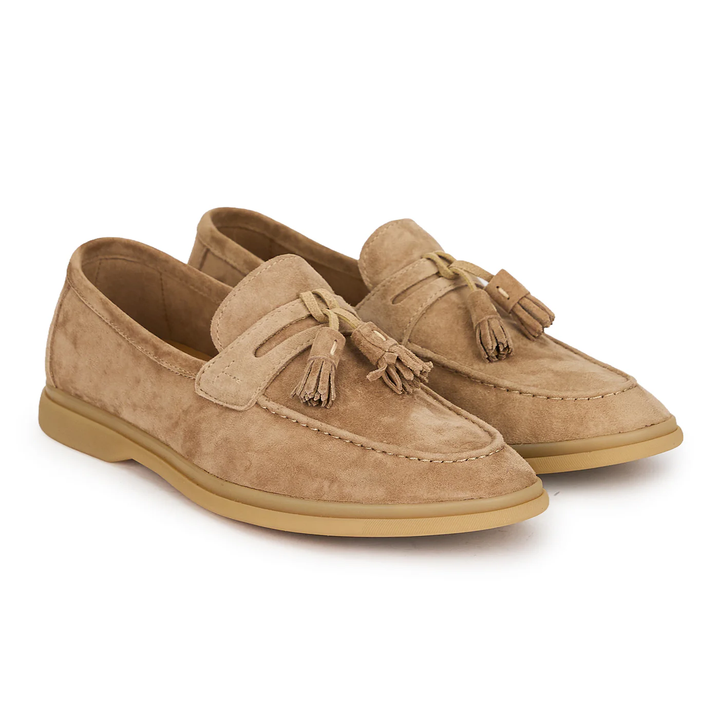 Pantofi barbati din piele naturala bej 20156 - Image 4
