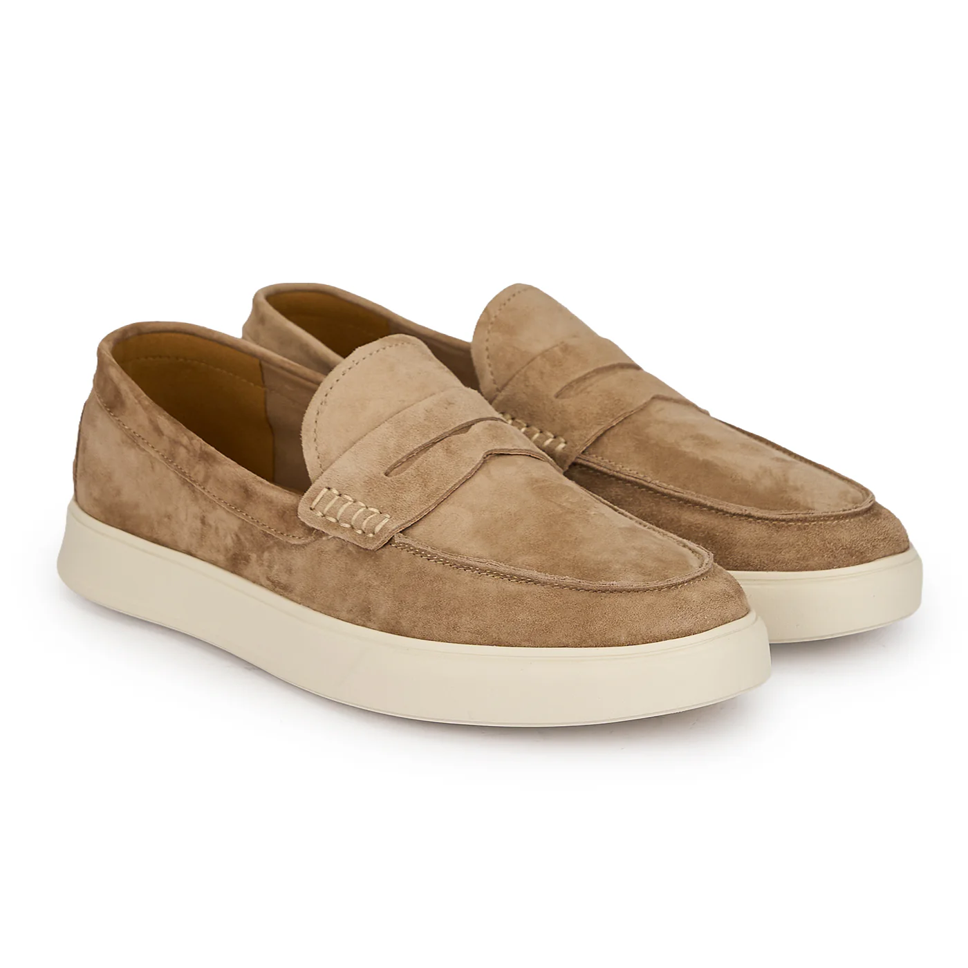 Pantofi barbati din piele naturala bej 20162 - Image 4
