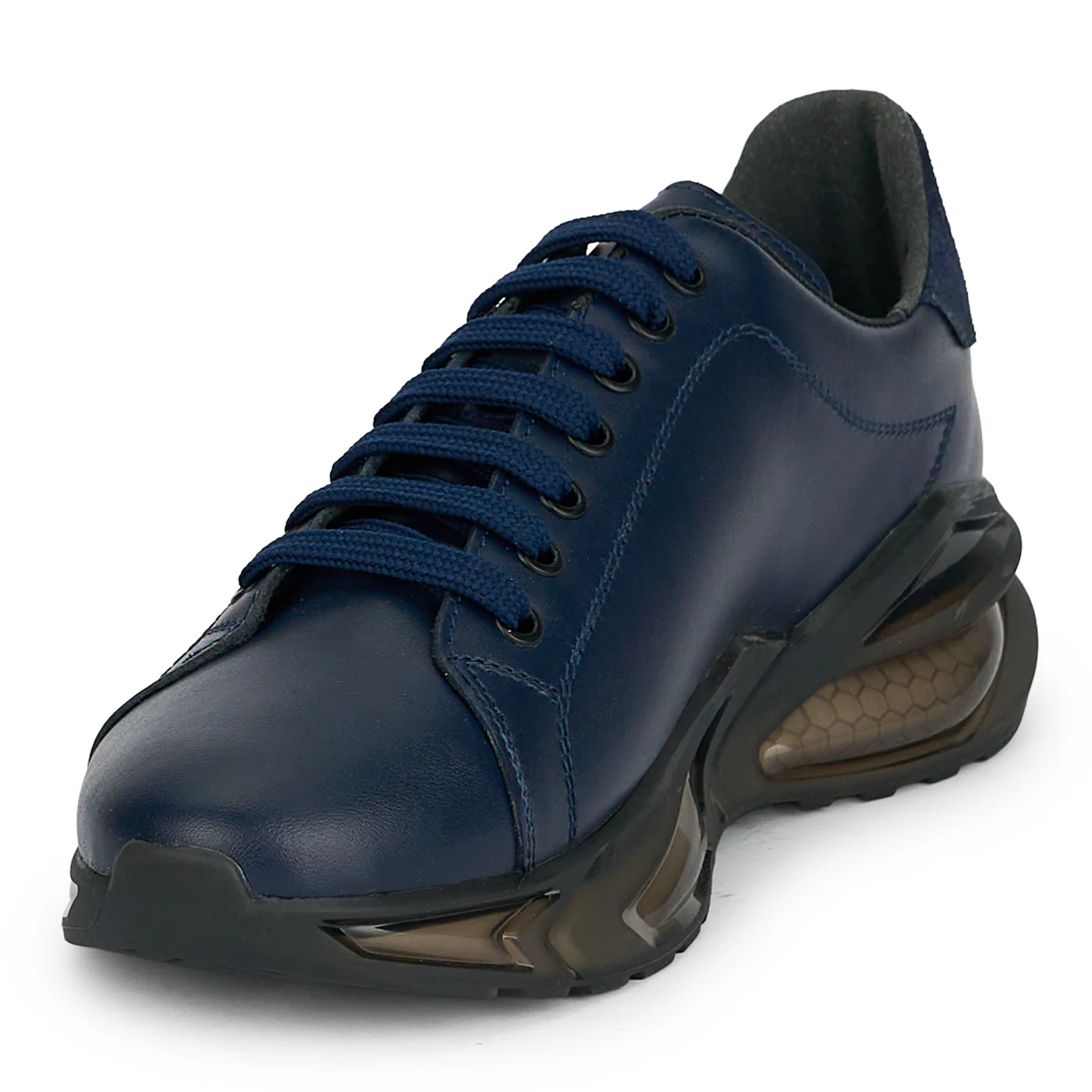 Pantofi barbati din piele naturala bleumarin 20033 - Image 3