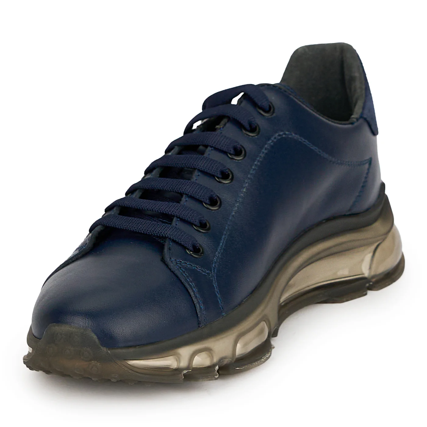 Pantofi barbati din piele naturala bleumarin 20075 - Image 3