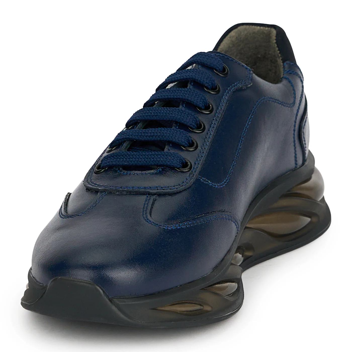 Pantofi barbati din piele naturala bleumarin 20085 - Image 3