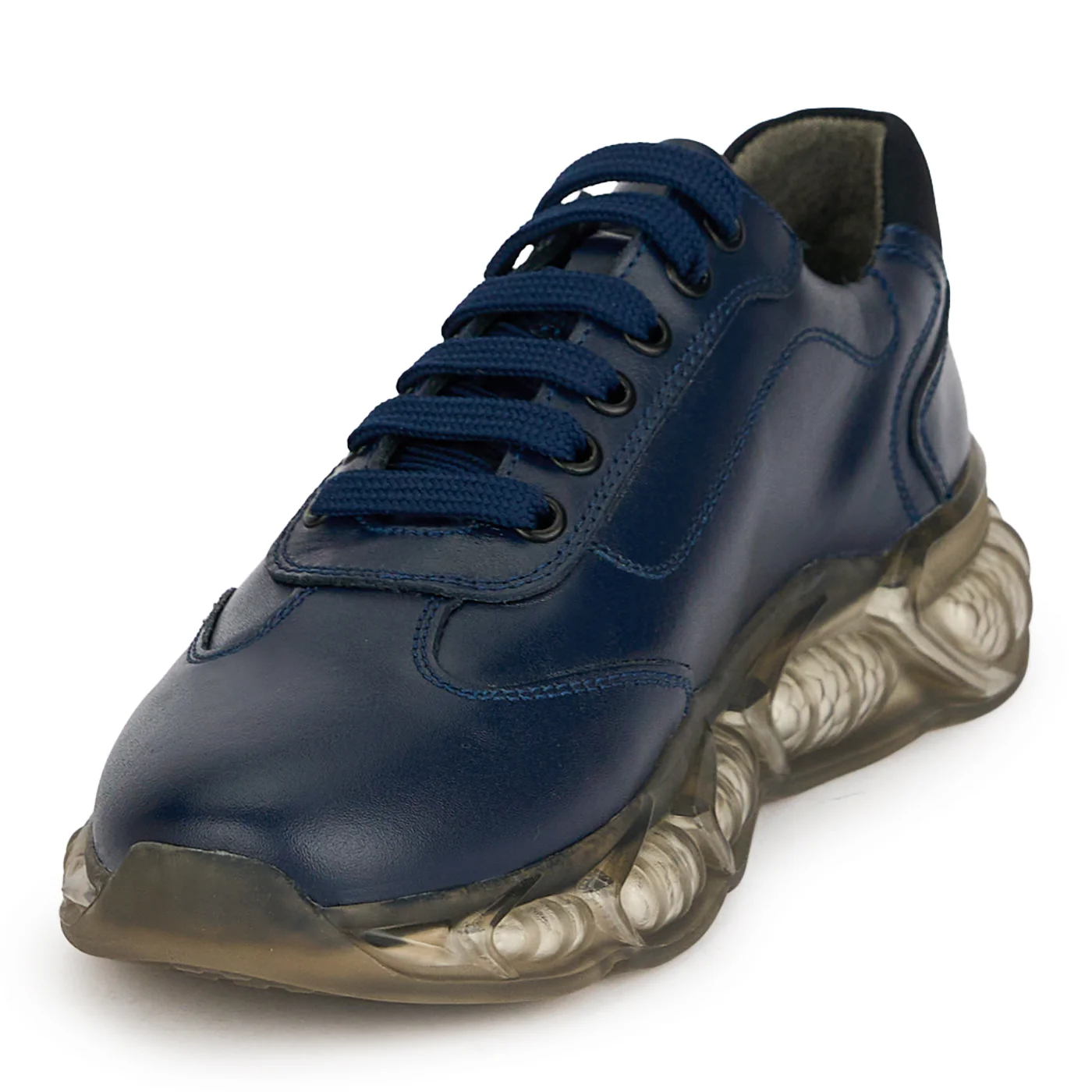 Pantofi barbati din piele naturala bleumarin 20086 - Image 3