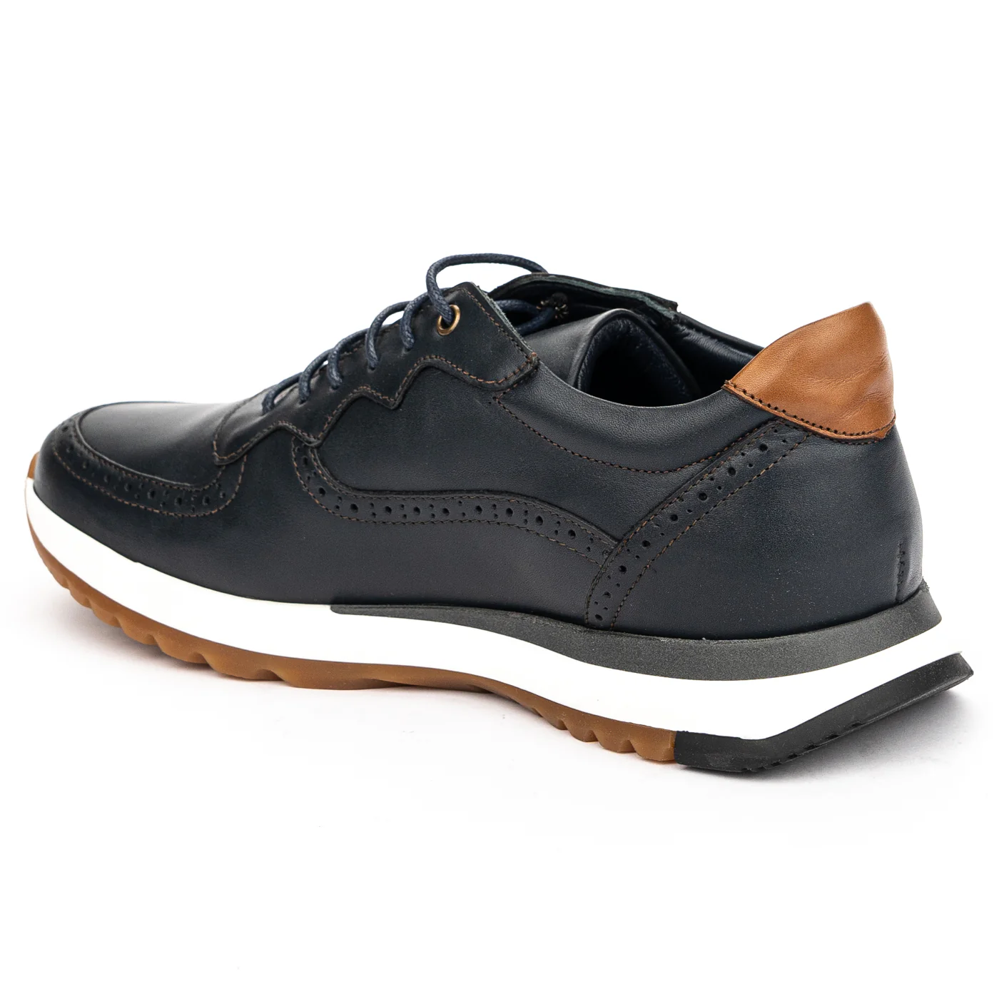 Pantofi barbati din piele naturala bleumarin 7459 - Image 2