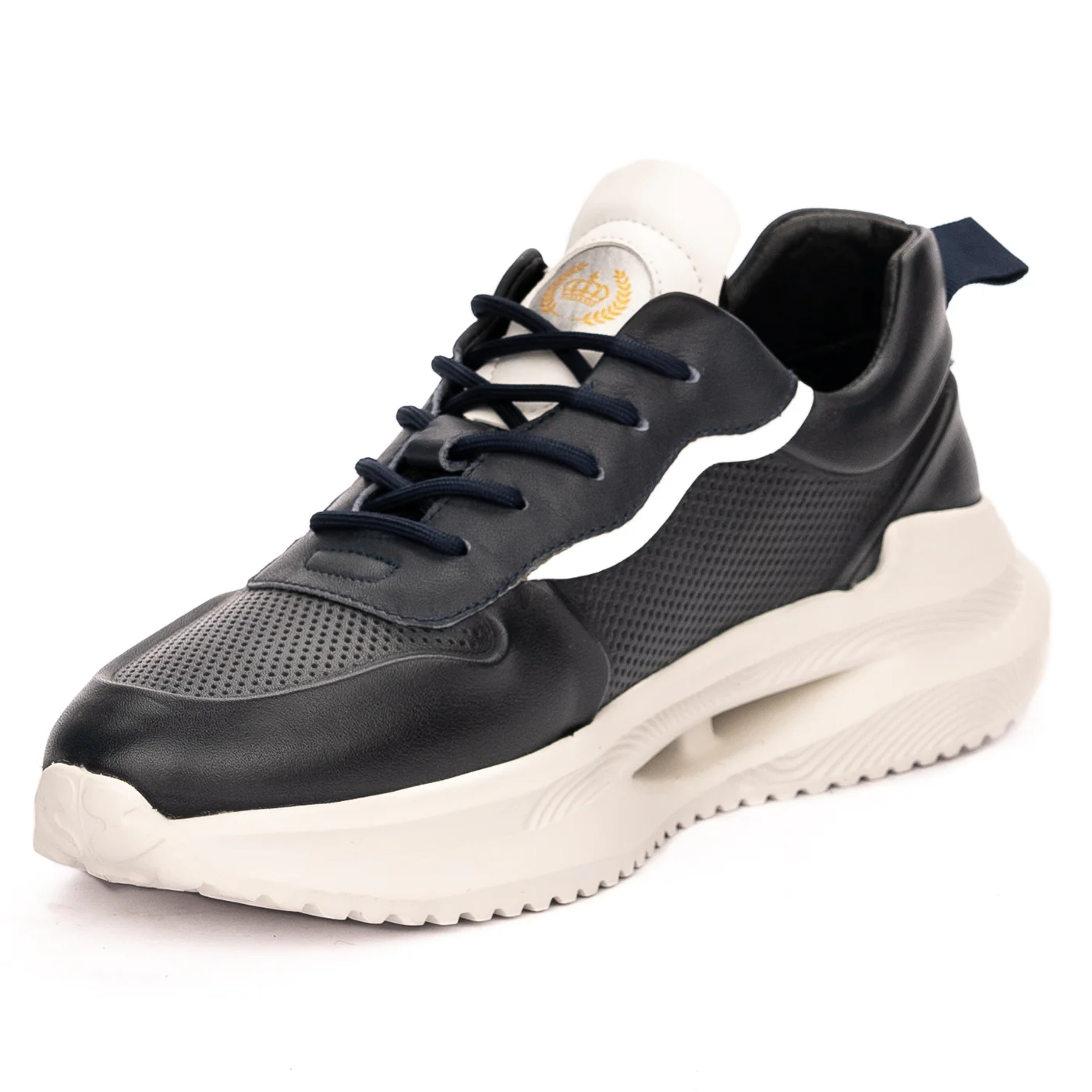 Pantofi barbati din piele naturala bleumarin 7467 - Image 3