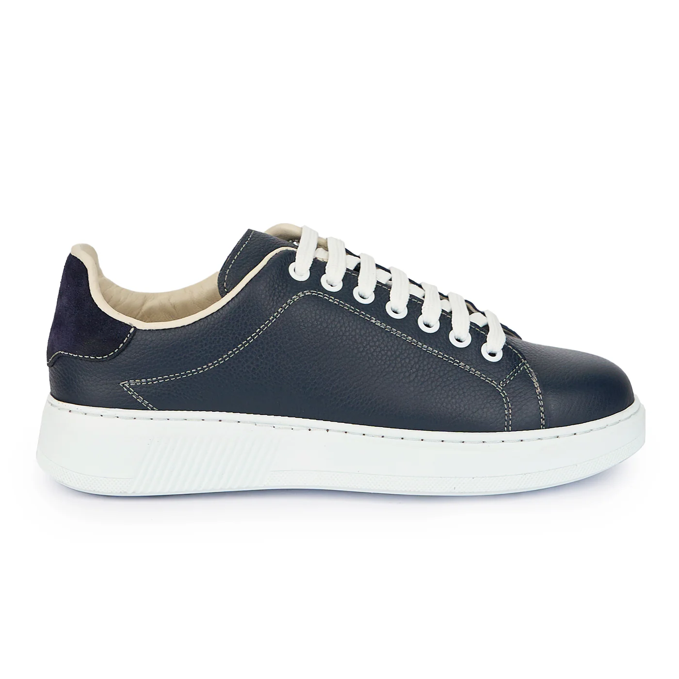 Pantofi barbati din piele naturala bleumarin 7641