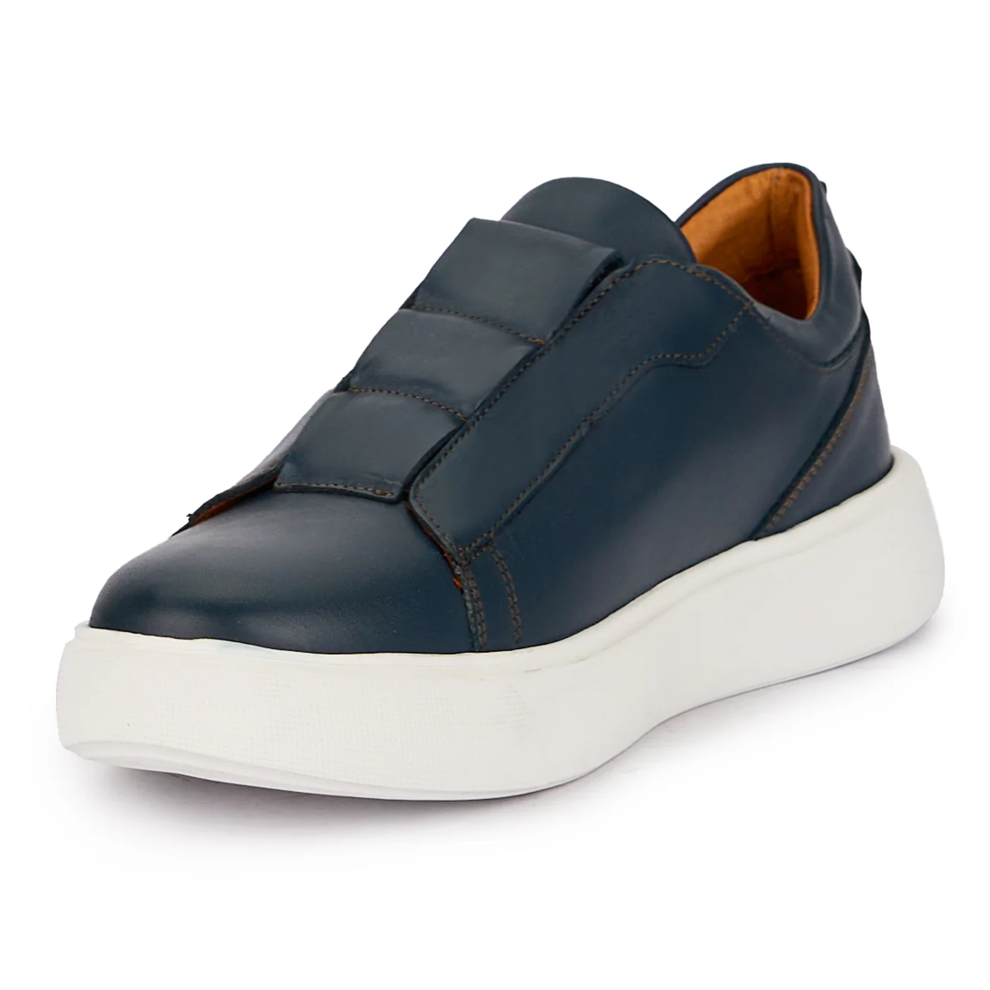Pantofi barbati din piele naturala bleumarin 7727 - Image 3