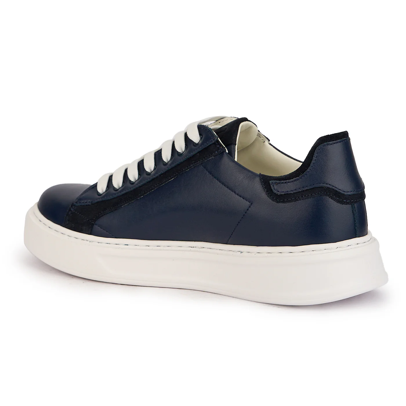 Pantofi barbati din piele naturala bleumarin 7766 - Image 3