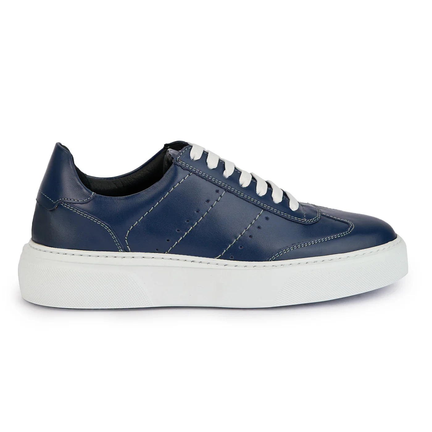 Pantofi barbati din piele naturala bleumarin 7814