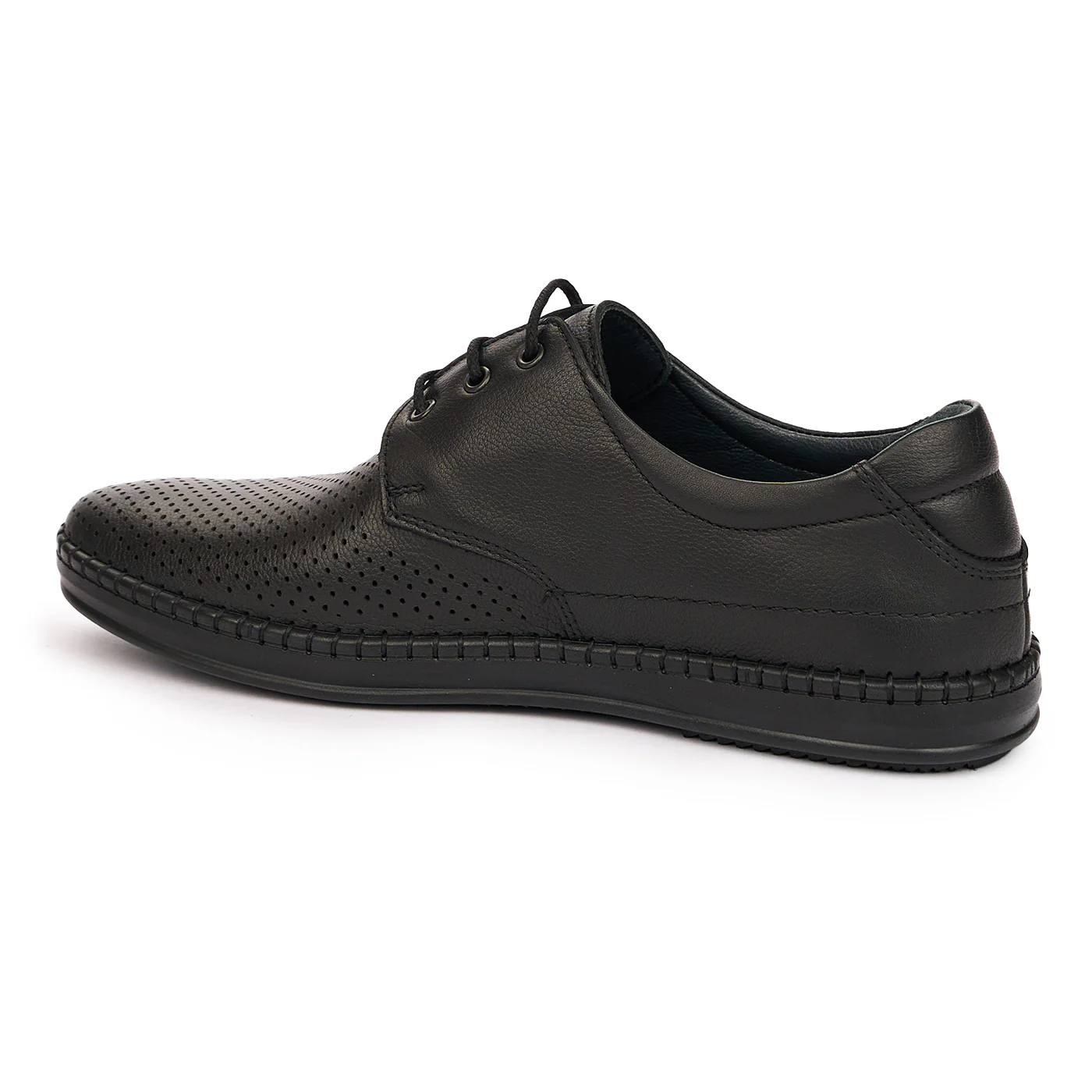 Pantofi Barbati din Piele Naturala Casual Negri 7314 - Image 3
