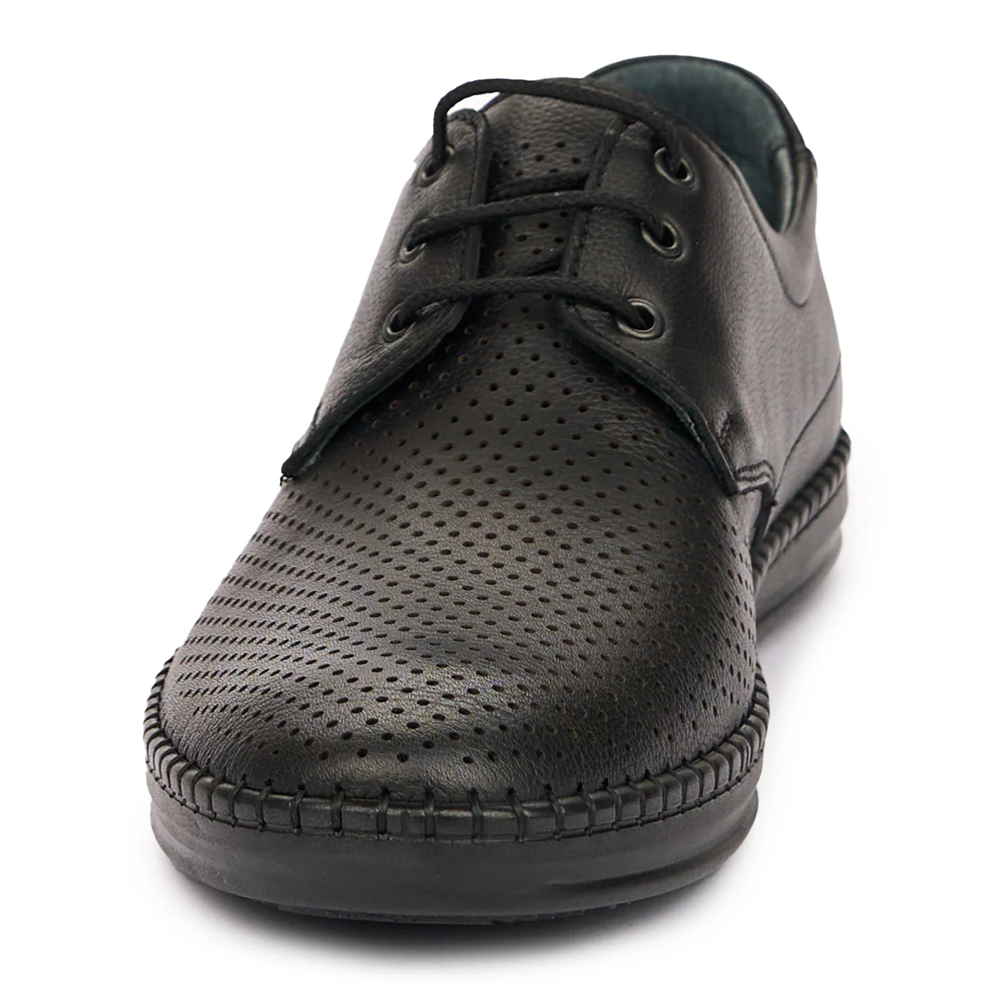 Pantofi Barbati din Piele Naturala Casual Negri 7314 - Image 4