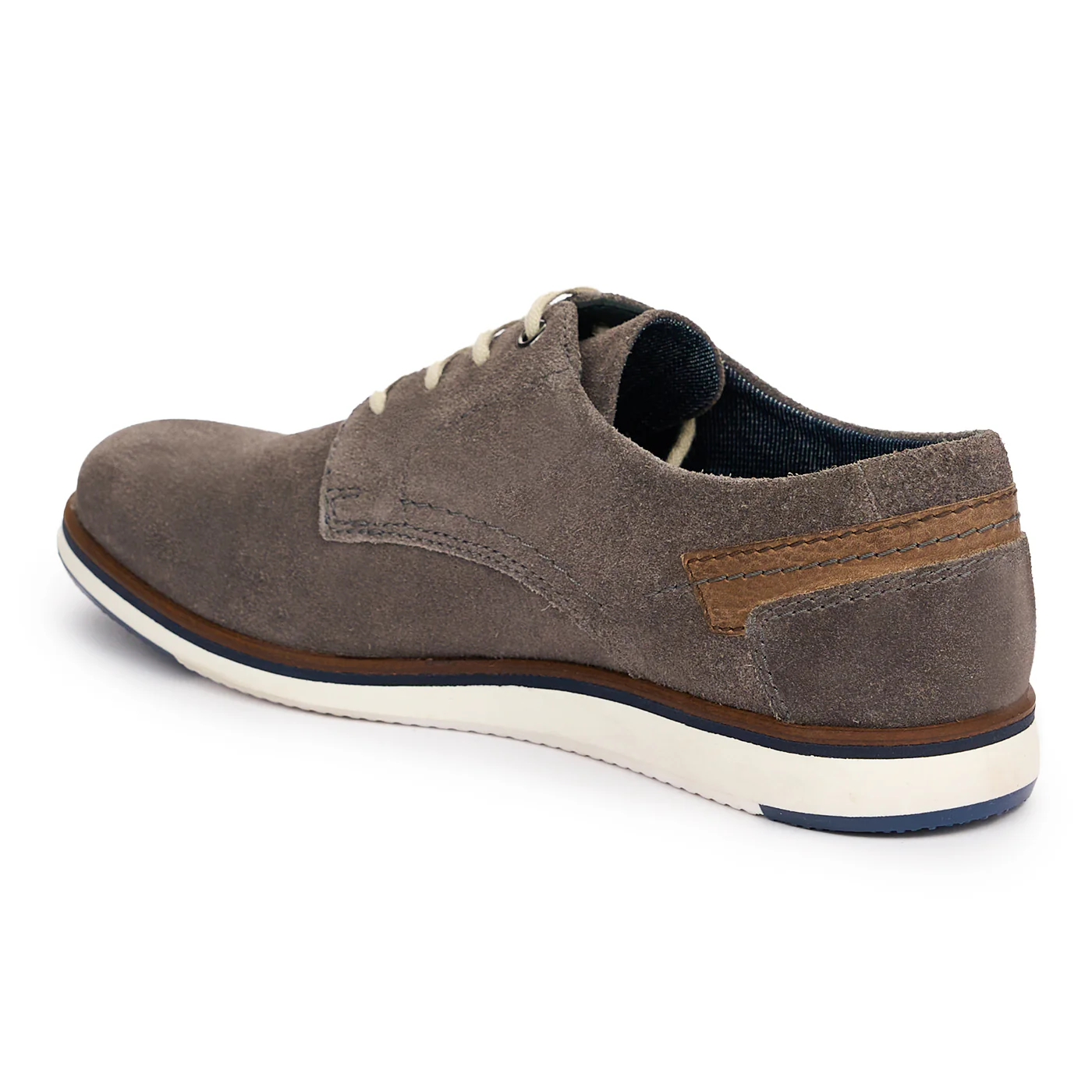 Pantofi barbati din piele naturala gri 7433 - Image 2