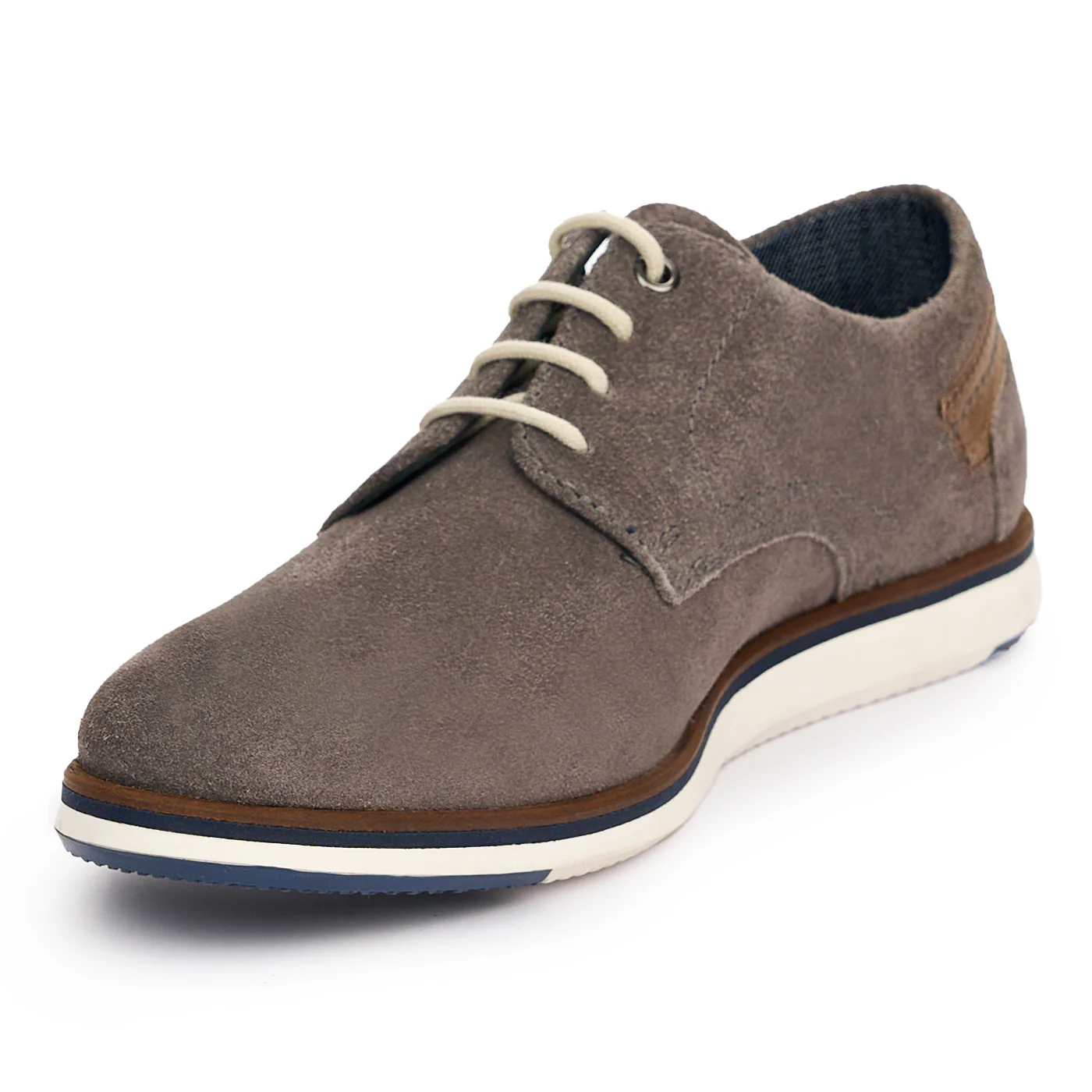 Pantofi barbati din piele naturala gri 7433 - Image 3