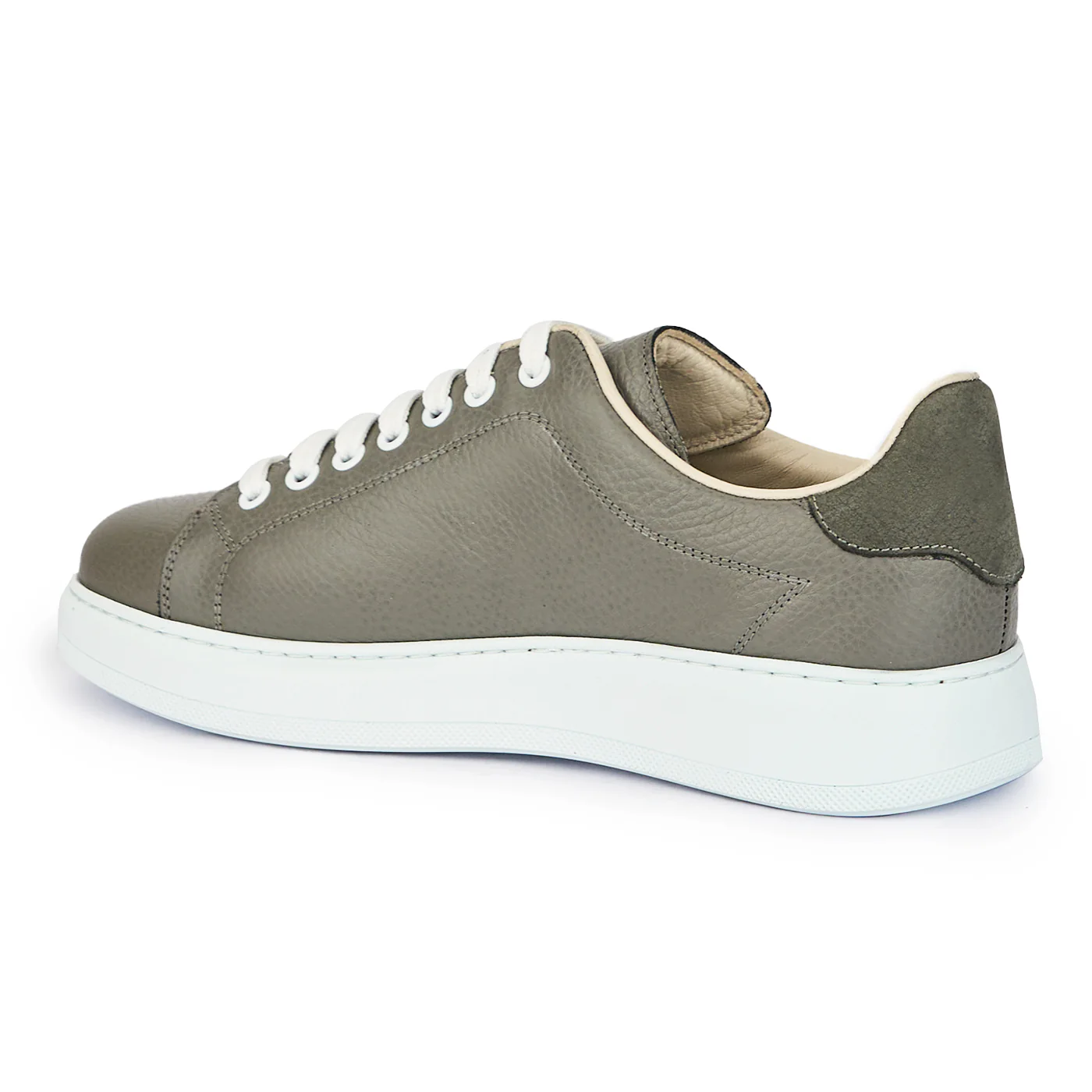 Pantofi barbati din piele naturala gri 7640 - Image 2