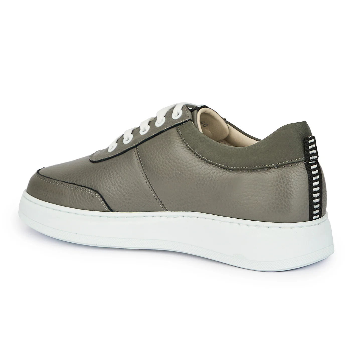 Pantofi barbati din piele naturala gri 7697 - Image 2