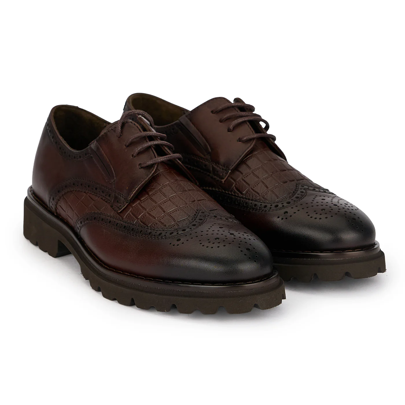 Pantofi barbati din piele naturala maro 20197 - Image 4