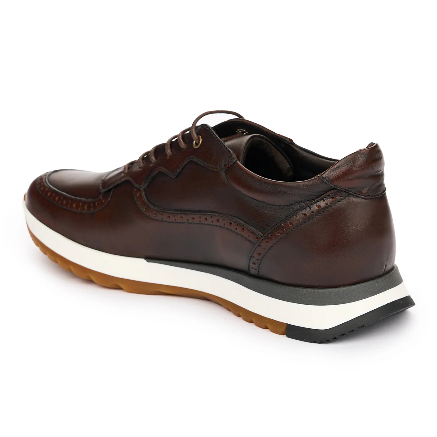 Pantofi Barbati Din Piele Naturala Maro 7414 - Image 2