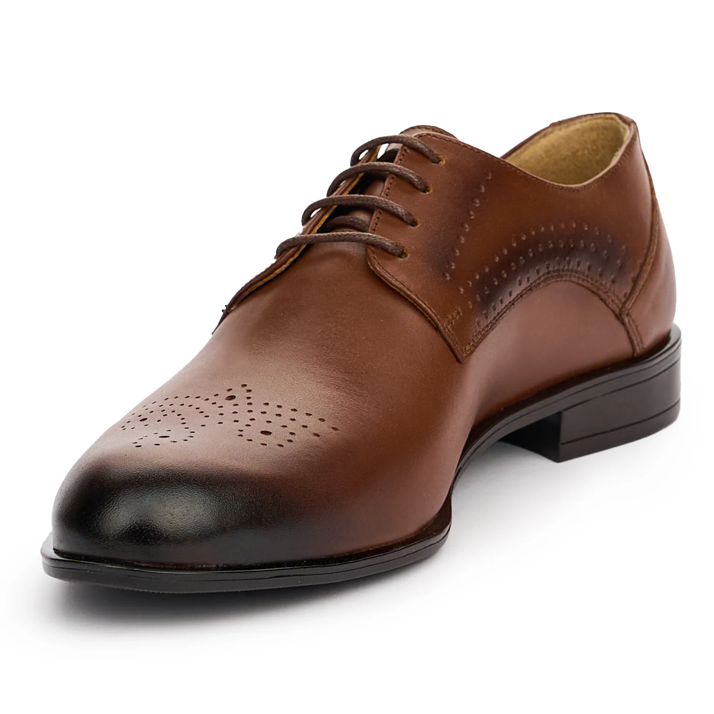 Pantofi barbati din piele naturala maro 7437 - Image 3